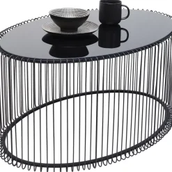 KARE Design Tische-Couchtisch Wire Uno Schwarz 60X90Cm