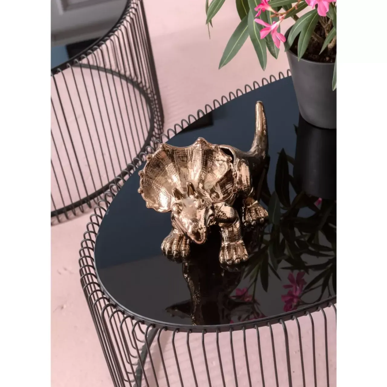 KARE Design Tische-Couchtisch Wire Uno Schwarz 60X90Cm