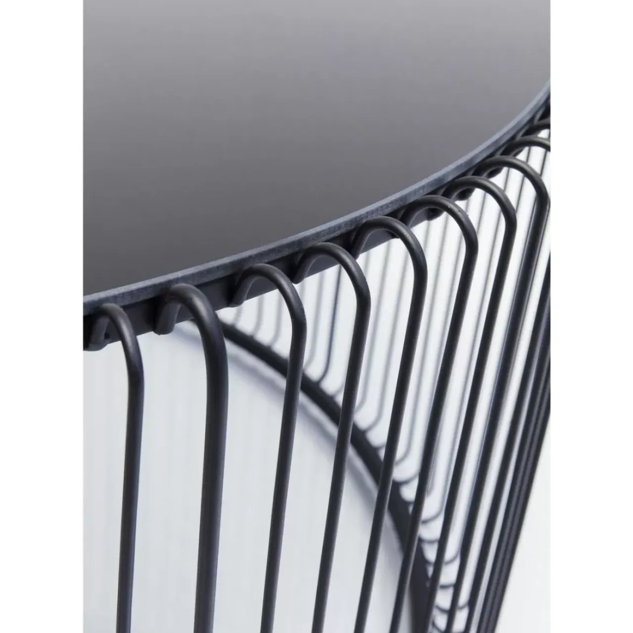 KARE Design Tische-Couchtisch Wire Uno Schwarz O80Cm