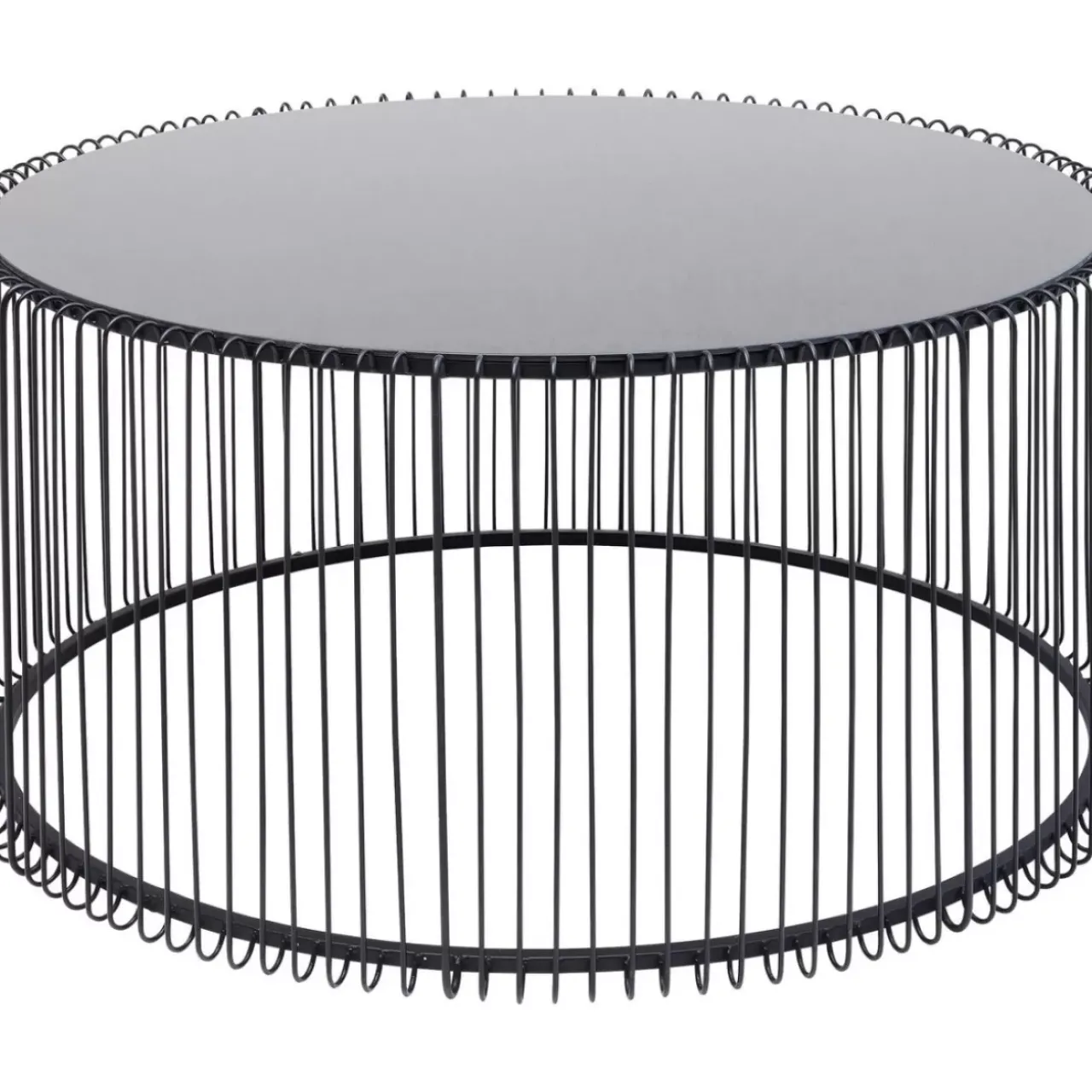 KARE Design Tische-Couchtisch Wire Uno Schwarz O80Cm