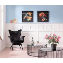 KARE Design Tische-Couchtisch Wire Uno Schwarz O80Cm