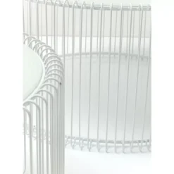 KARE Design Tische-Couchtisch Wire White (2/Set)