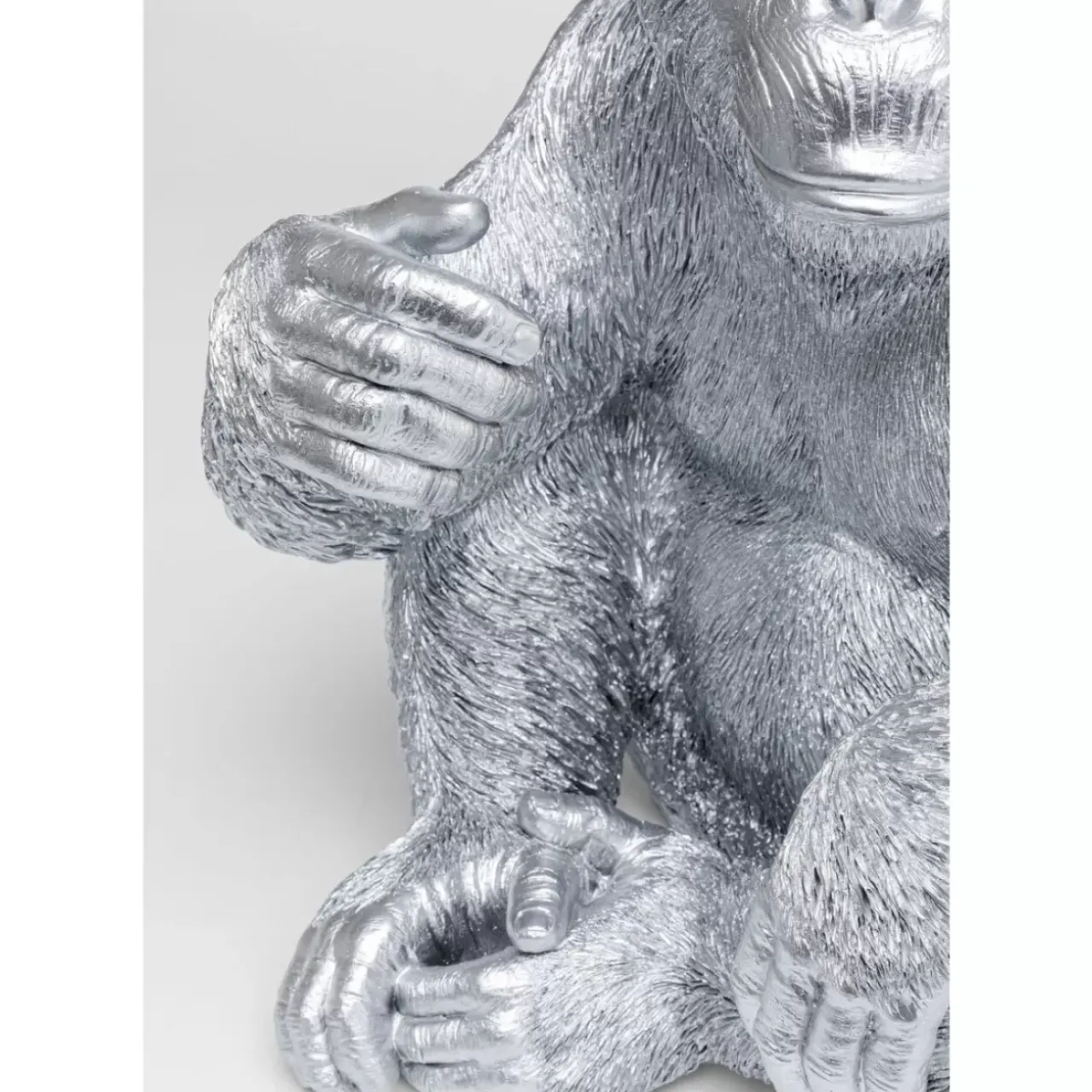 KARE Design Deko & Geschenkartikel-Deko Figur Baby Ape Silber 53