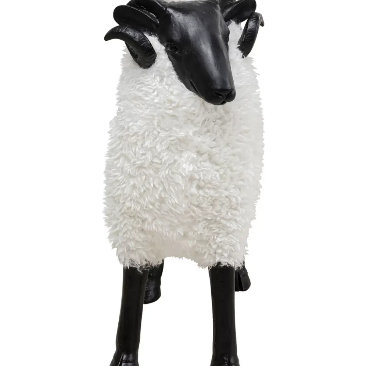 KARE Design Deko & Geschenkartikel-Deko Figur Bathilde Ram Weis 78Cm
