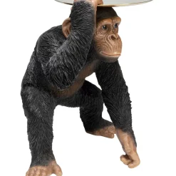 KARE Design Deko & Geschenkartikel-Deko Figur Butler Playing Chimp Schwarz 52Cm
