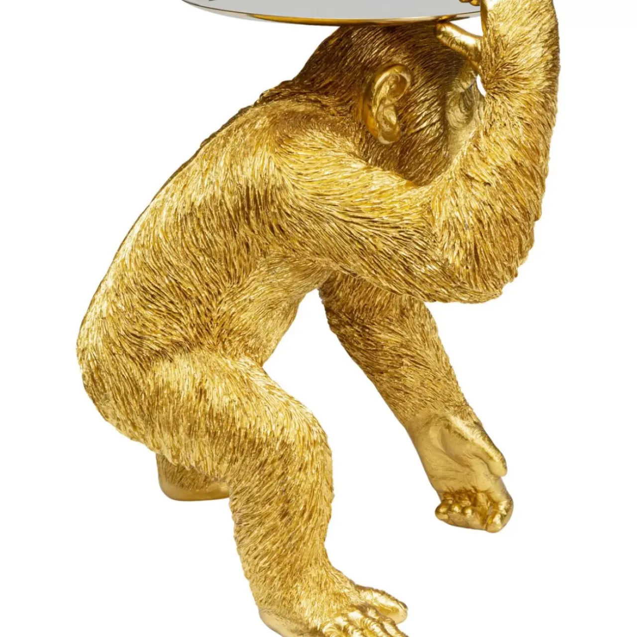 KARE Design Deko & Geschenkartikel-Deko Figur Butler Playing Chimp Gold 52Cm