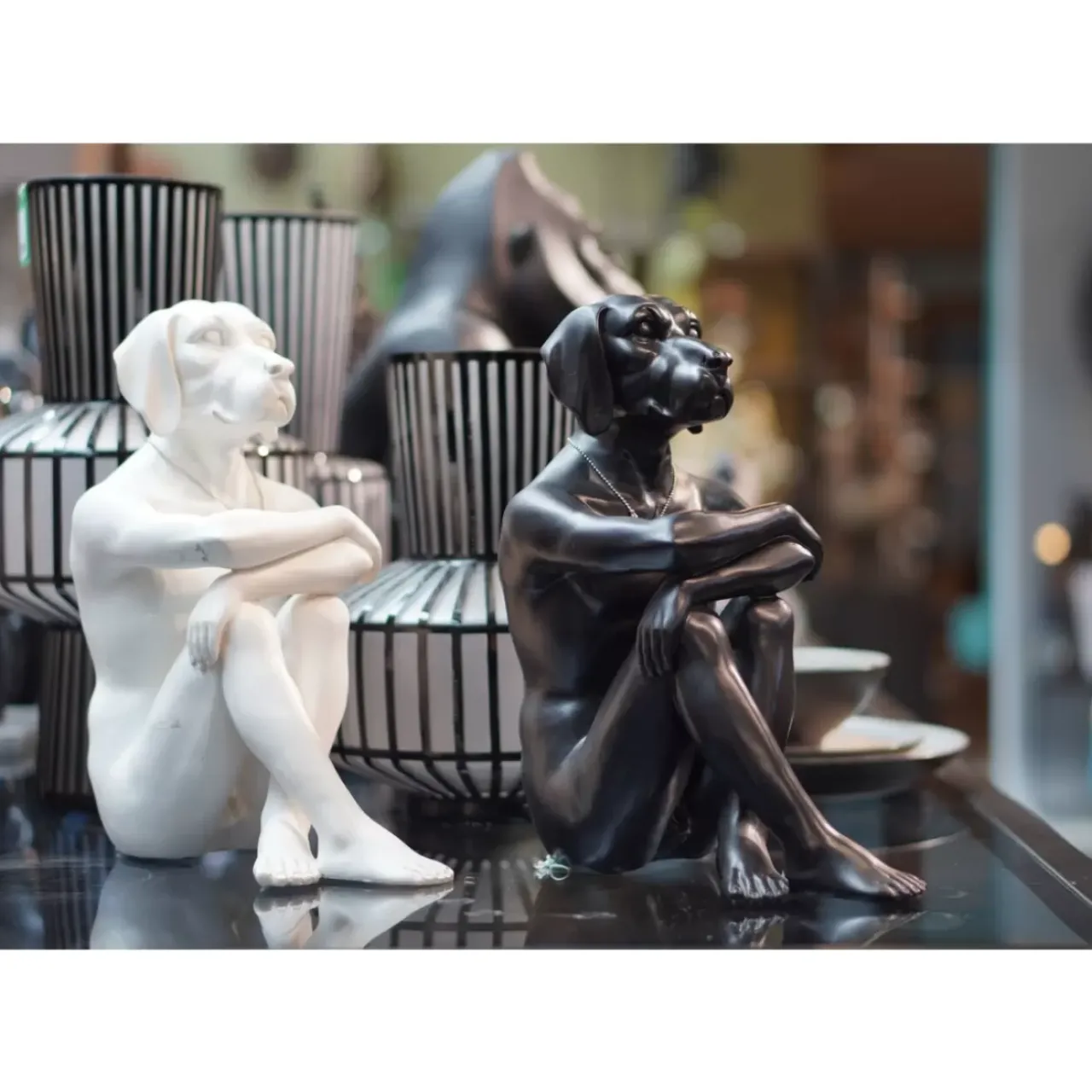 KARE Design Deko & Geschenkartikel-Deko Figur Gangster Dog Black