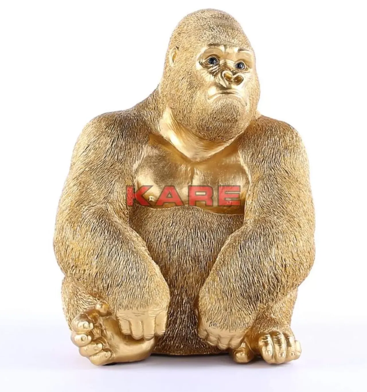 KARE Design Deko & Geschenkartikel-Deko Figur Monkey Gorilla Side Medium Gold