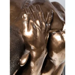 KARE Design Deko & Geschenkartikel-Deko Figur Nude Man Hug Bronze 54Cm