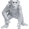 KARE Design Deko & Geschenkartikel-Deko Figur Playing Ape Silber 50