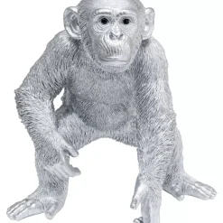 KARE Design Deko & Geschenkartikel-Deko Figur Playing Ape Silber 50