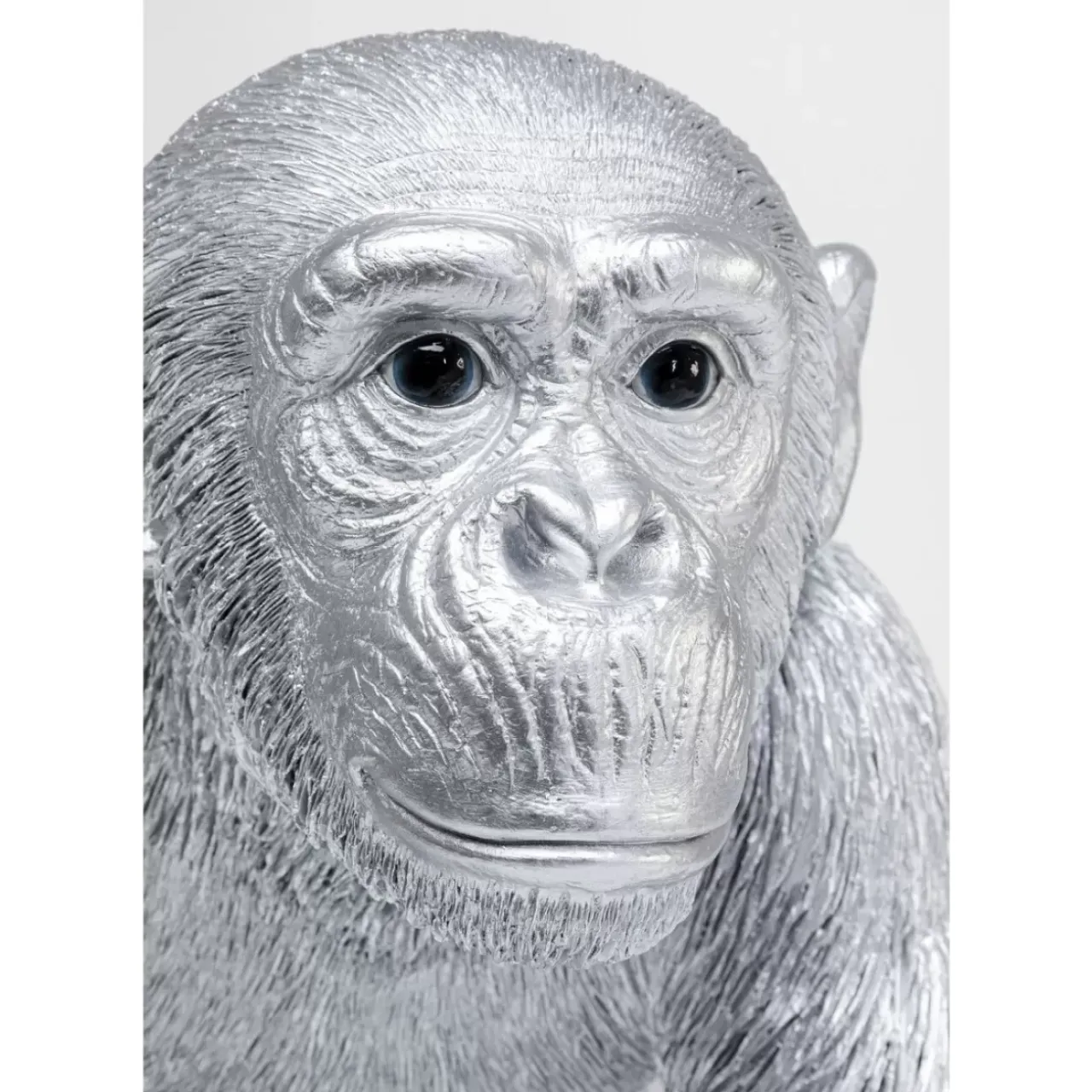 KARE Design Deko & Geschenkartikel-Deko Figur Playing Ape Silber 50