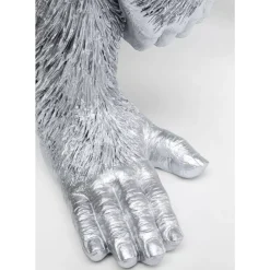 KARE Design Deko & Geschenkartikel-Deko Figur Playing Ape Silber 50
