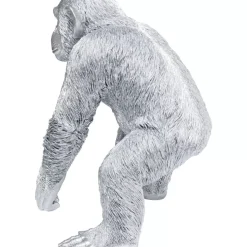 KARE Design Deko & Geschenkartikel-Deko Figur Playing Ape Silber 50