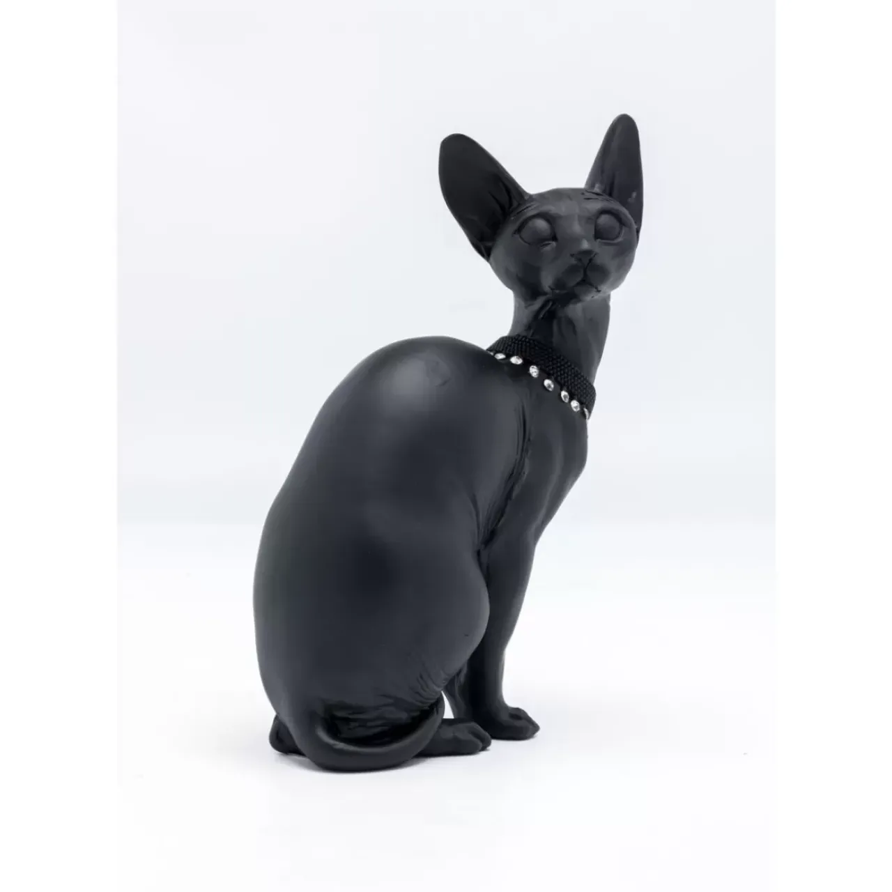 KARE Design Deko & Geschenkartikel-Deko Figur Sitting Cat Audrey Schwarz 27Cm