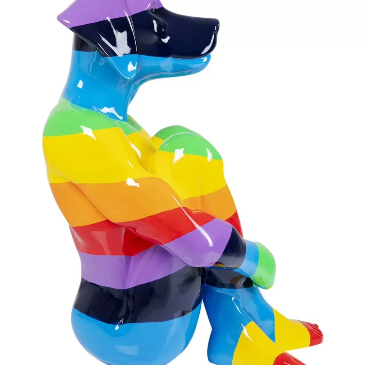 KARE Design Deko & Geschenkartikel-Deko Figur Sitting Dog Rainbow 173