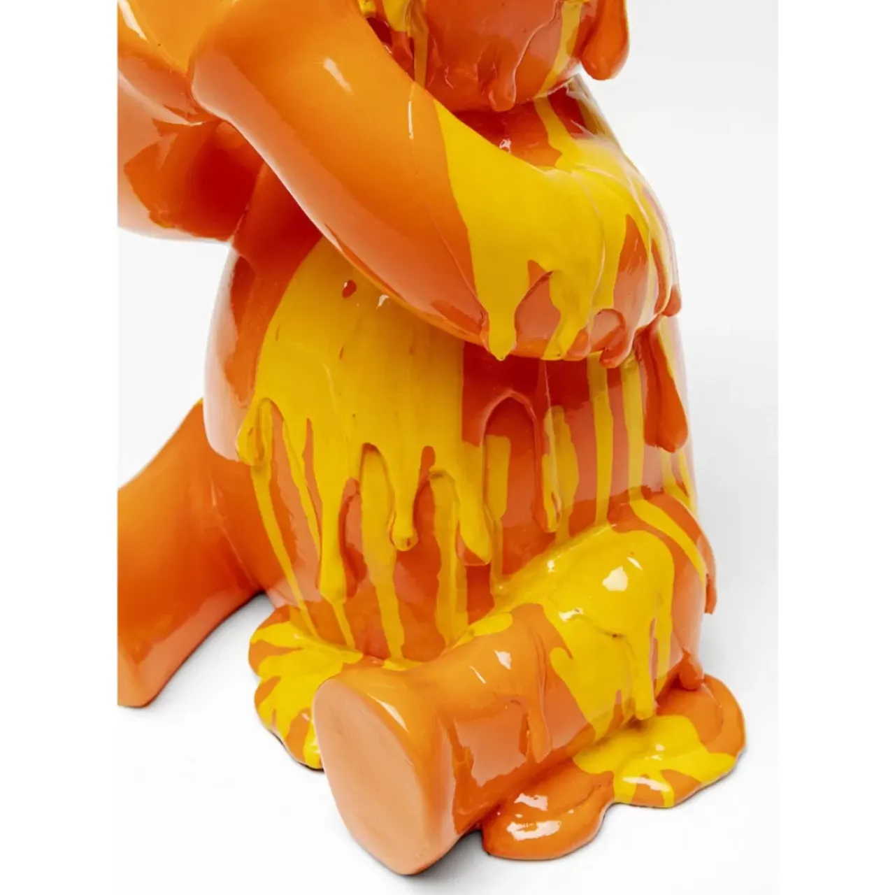 KARE Design Deko & Geschenkartikel-Deko Figur Sitting Gelato Bear Orange 37Cm