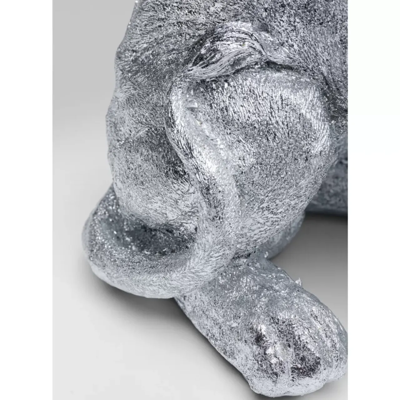 KARE Design Deko & Geschenkartikel-Deko Figur Sitting Lion Silber 42Cm