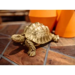 KARE Design Deko & Geschenkartikel-Deko Figur Turtle Gold Klein