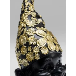 KARE Design Deko & Geschenkartikel-Deko Figur Zwerg Meditation Schwarz Gold 19