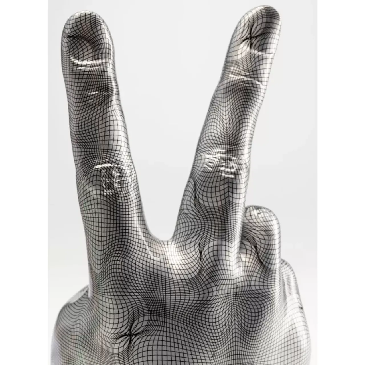 KARE Design Deko & Geschenkartikel-Deko Hand Victory Grau