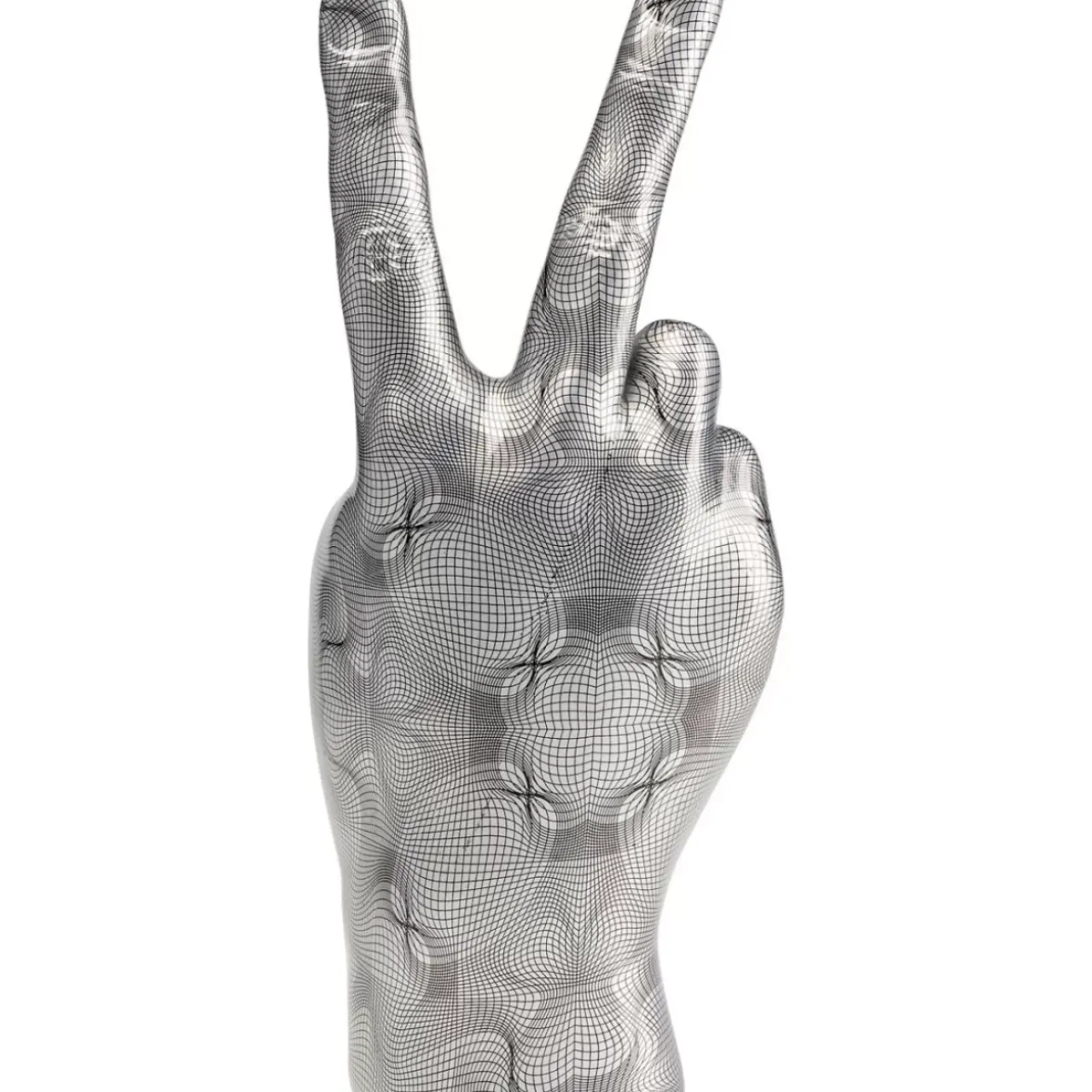 KARE Design Deko & Geschenkartikel-Deko Hand Victory Grau