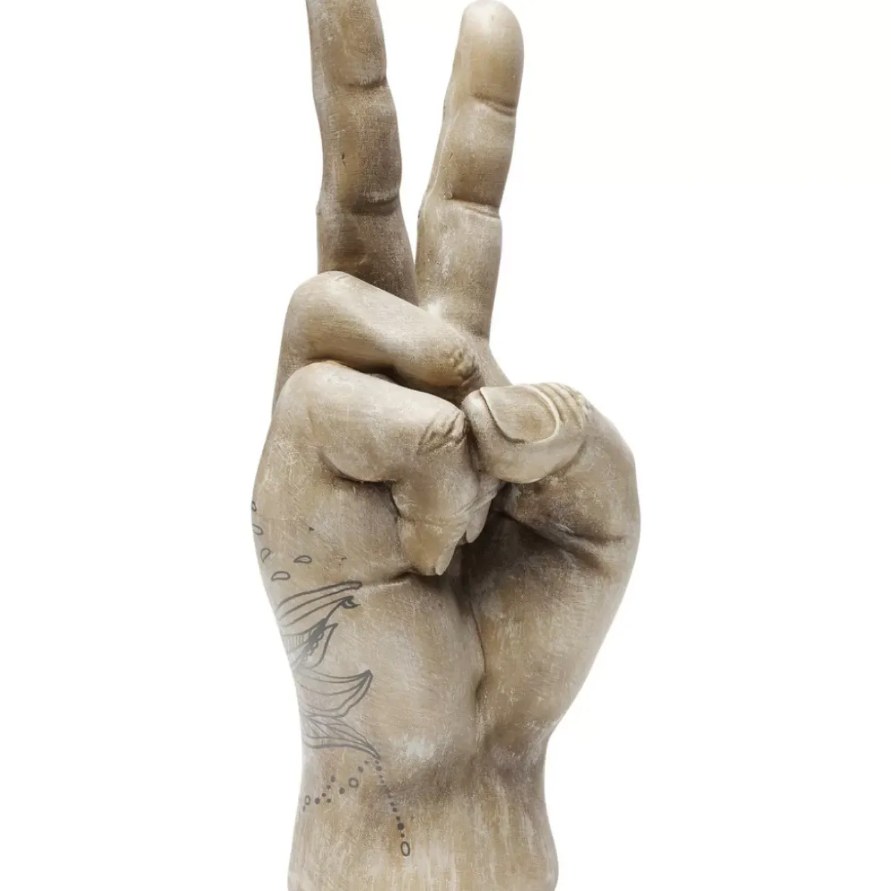 KARE Design Deko & Geschenkartikel-Deko Hand Victory Tattoo Eye 36Cm