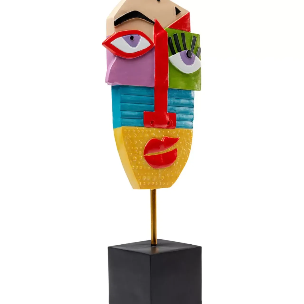 KARE Design Deko & Geschenkartikel-Deko Objekt Abstract Face Multicolour 52Cm