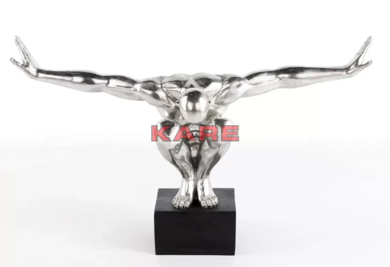 KARE Design Deko & Geschenkartikel-Deko Objekt Athlete Xl Silber