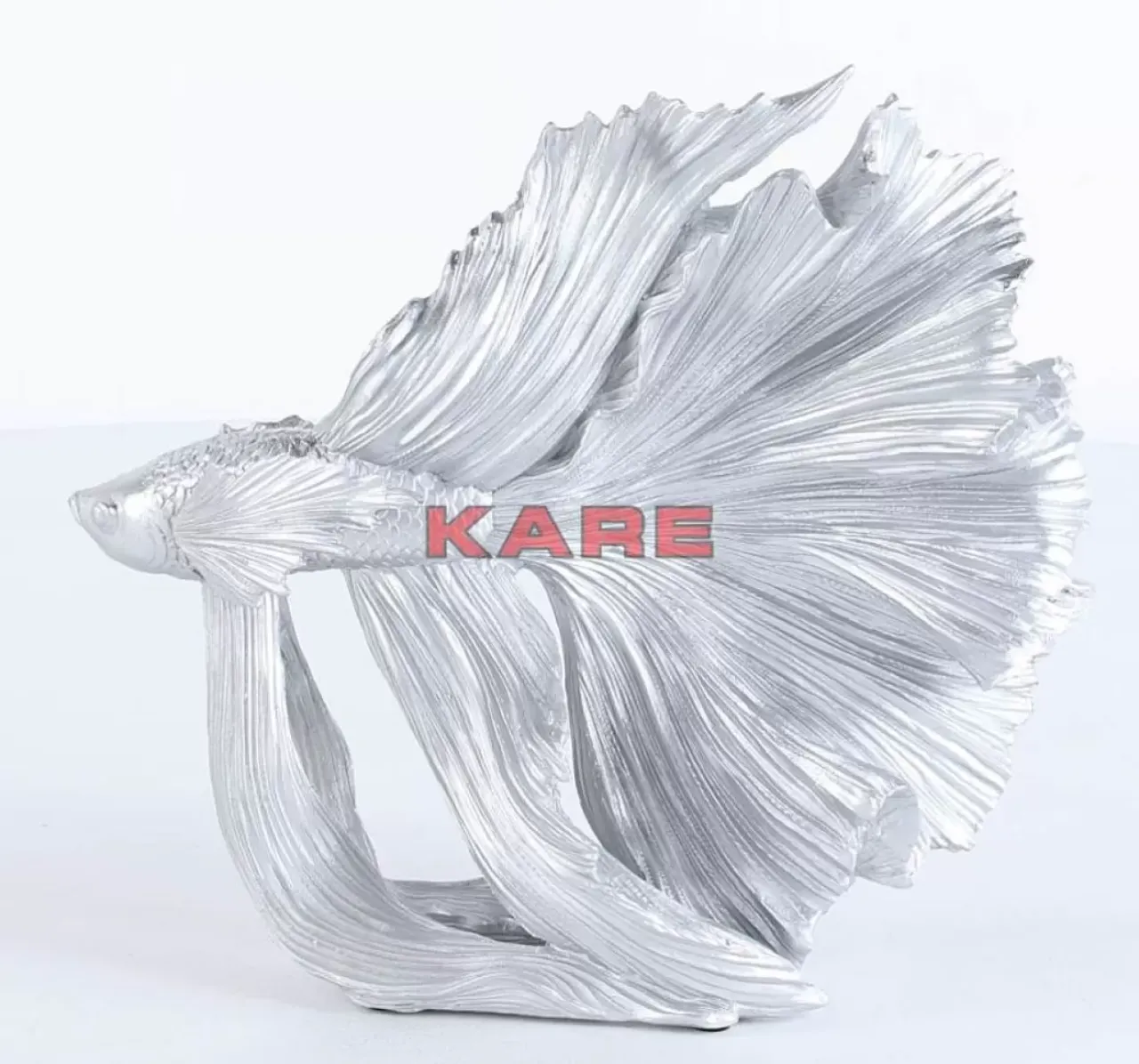 KARE Design Deko & Geschenkartikel-Deko Objekt Betta Fish Silber Klein