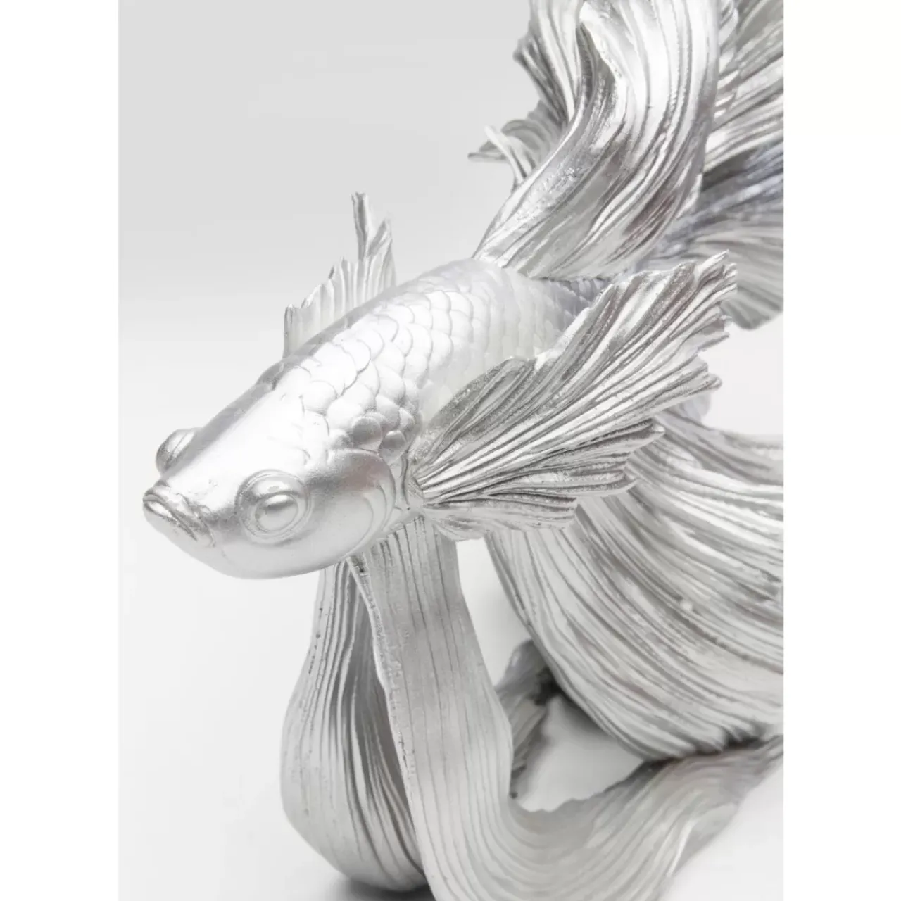 KARE Design Deko & Geschenkartikel-Deko Objekt Betta Fish Silber Klein