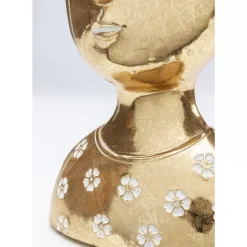 KARE Design Deko & Geschenkartikel-Deko Objekt Daisy Head Gold 19Cm