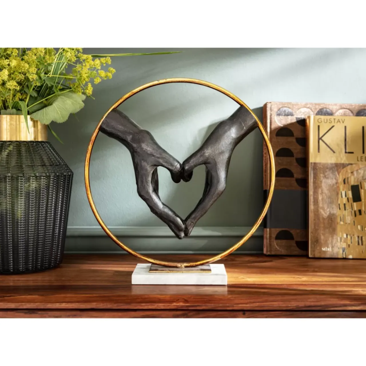 KARE Design Deko & Geschenkartikel-Deko Objekt Elements Heart Hand 33,5Cm