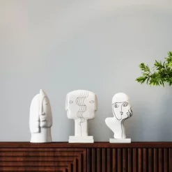 KARE Design Deko & Geschenkartikel-Deko Objekt Face Siblings 30Cm