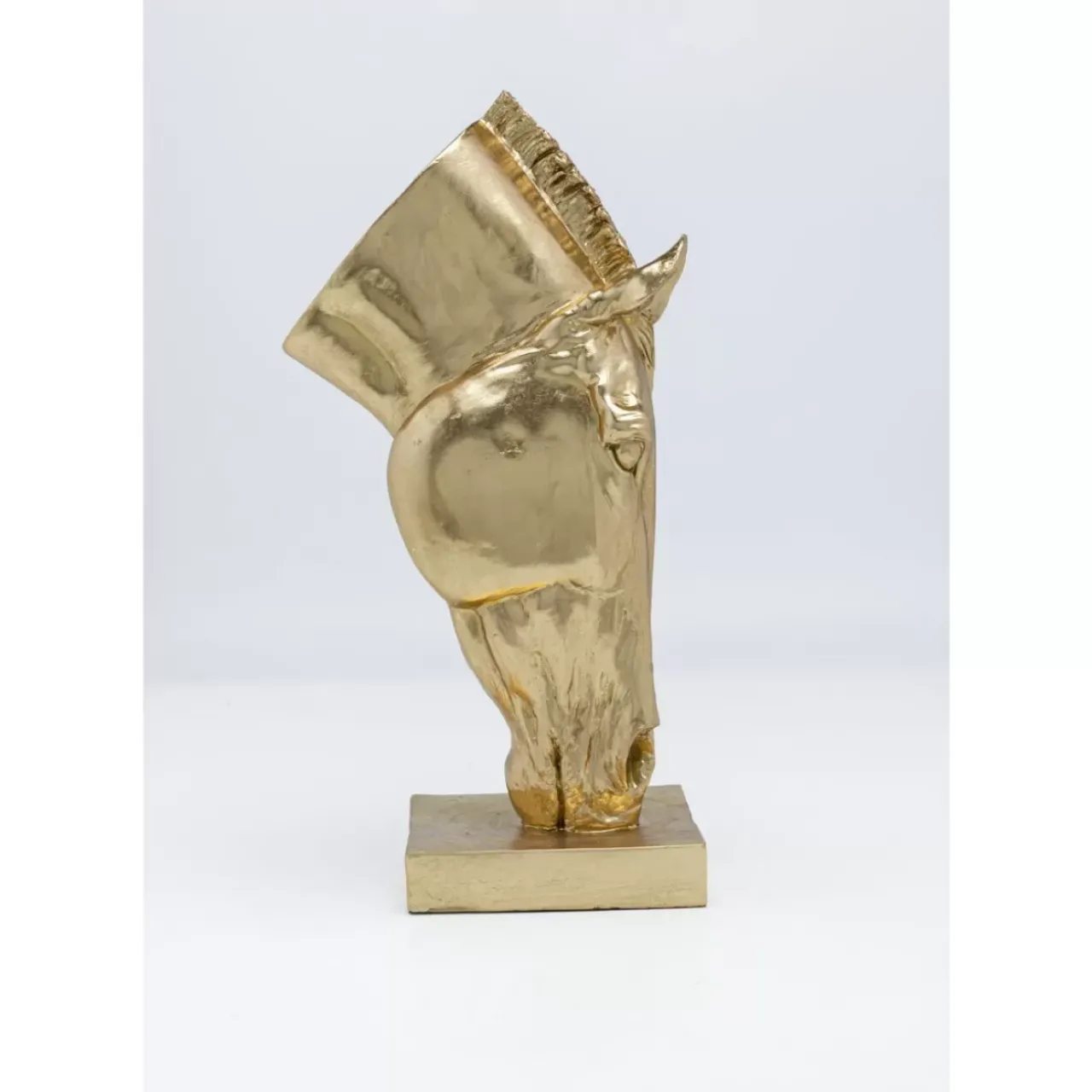 KARE Design Deko & Geschenkartikel-Deko Objekt Horse Face Gold 57Cm