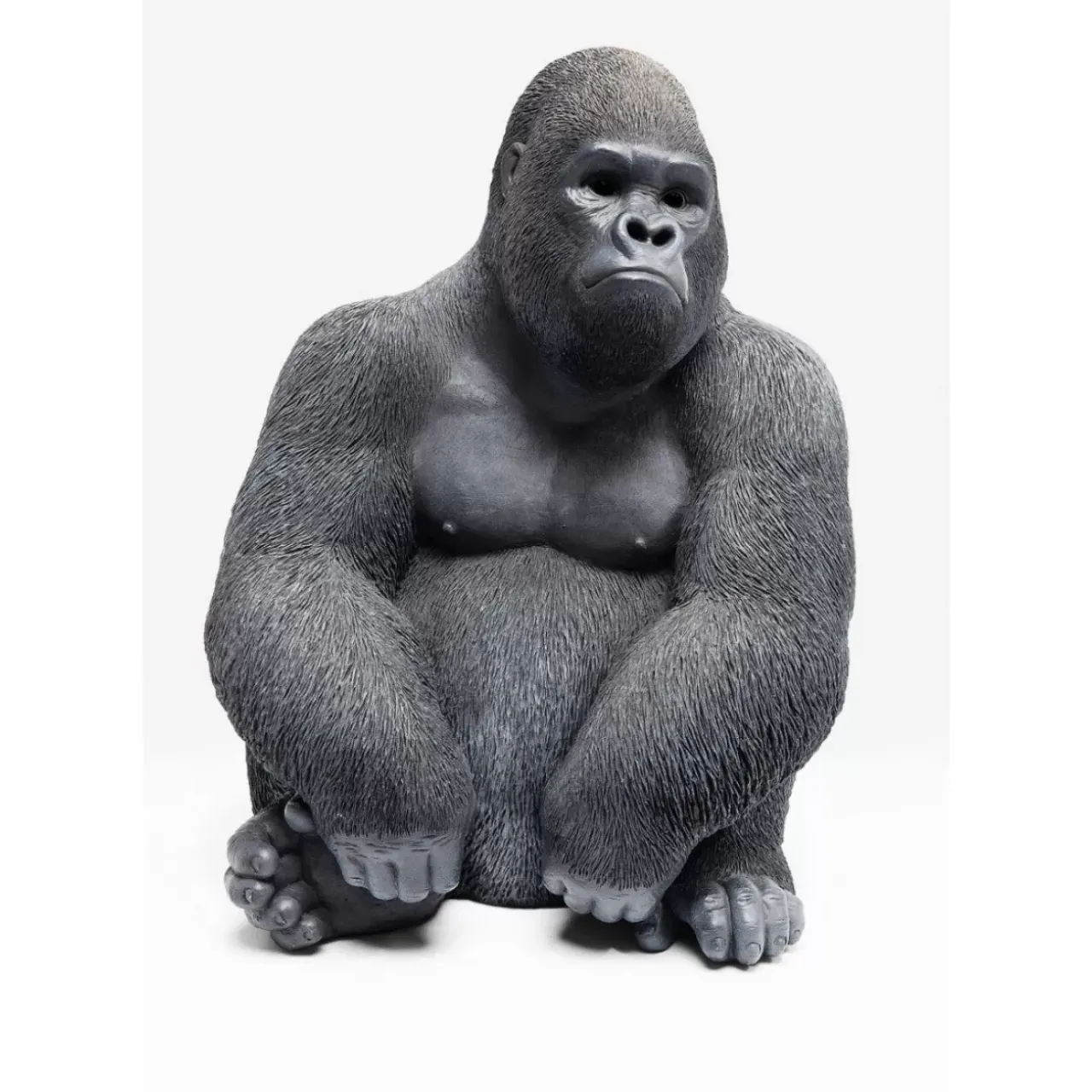 KARE Design Deko & Geschenkartikel-Deko Objekt Monkey Gorilla Side Medium Schwarz