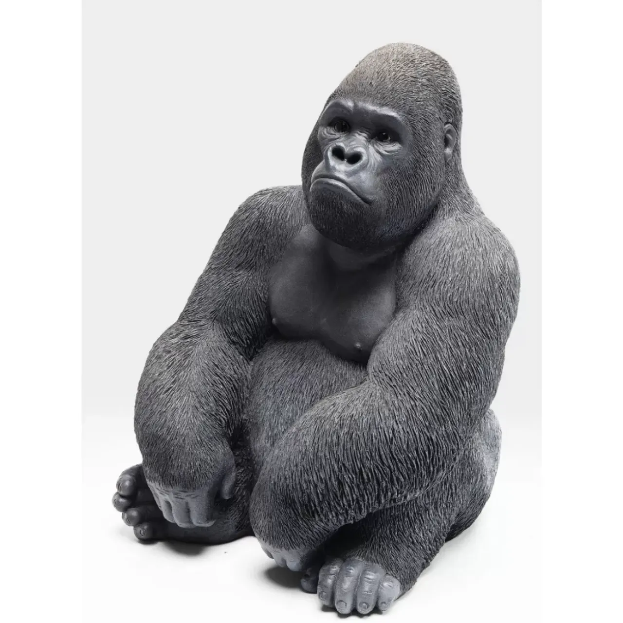 KARE Design Deko & Geschenkartikel-Deko Objekt Monkey Gorilla Side Medium Schwarz