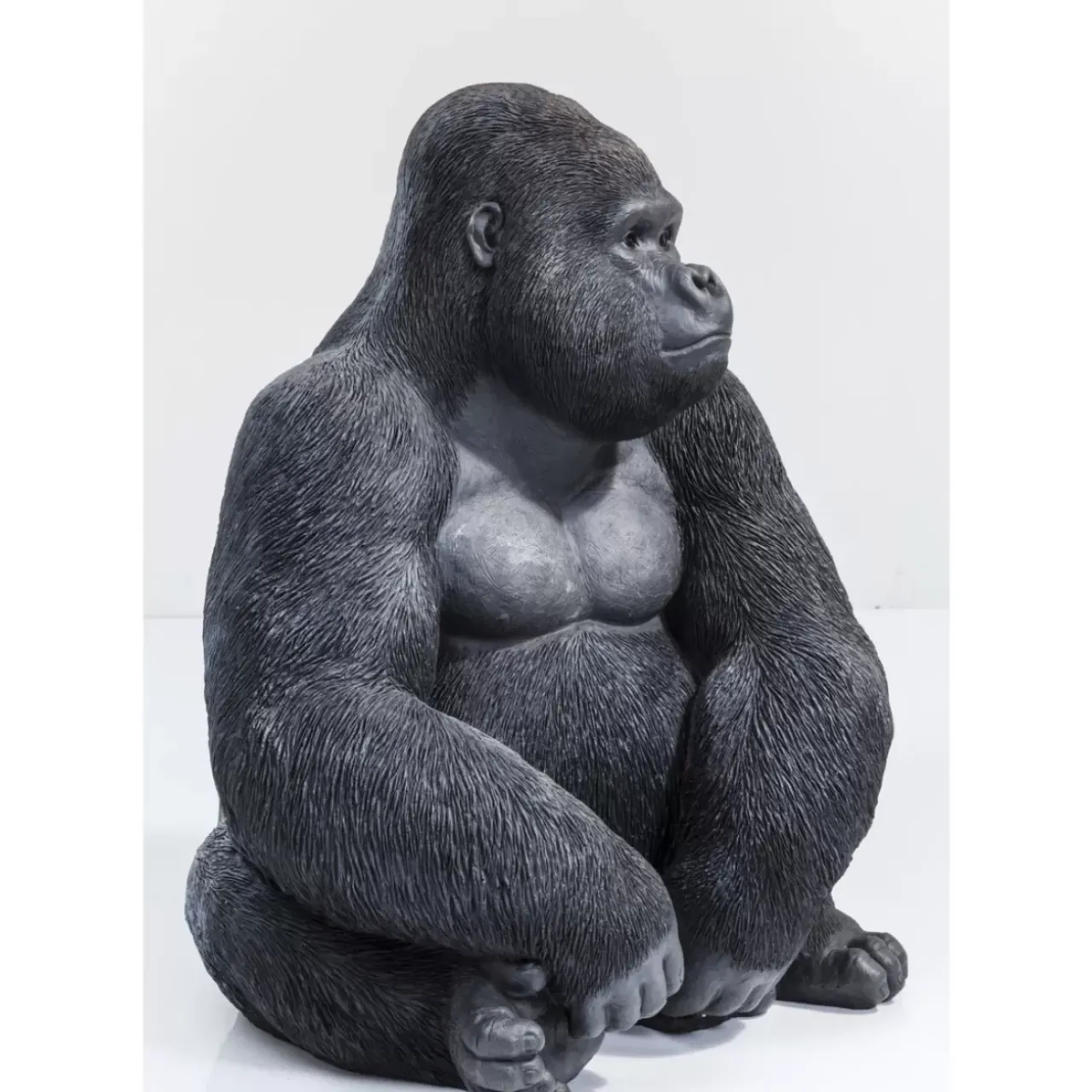 KARE Design Deko & Geschenkartikel-Deko Objekt Monkey Gorilla Side Xl Schwarz