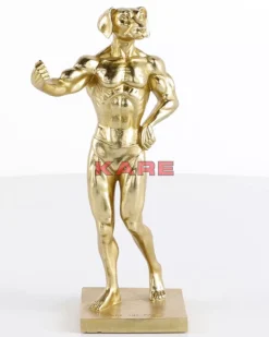KARE Design Deko & Geschenkartikel-Deko Objekt Muscle Dog Gold