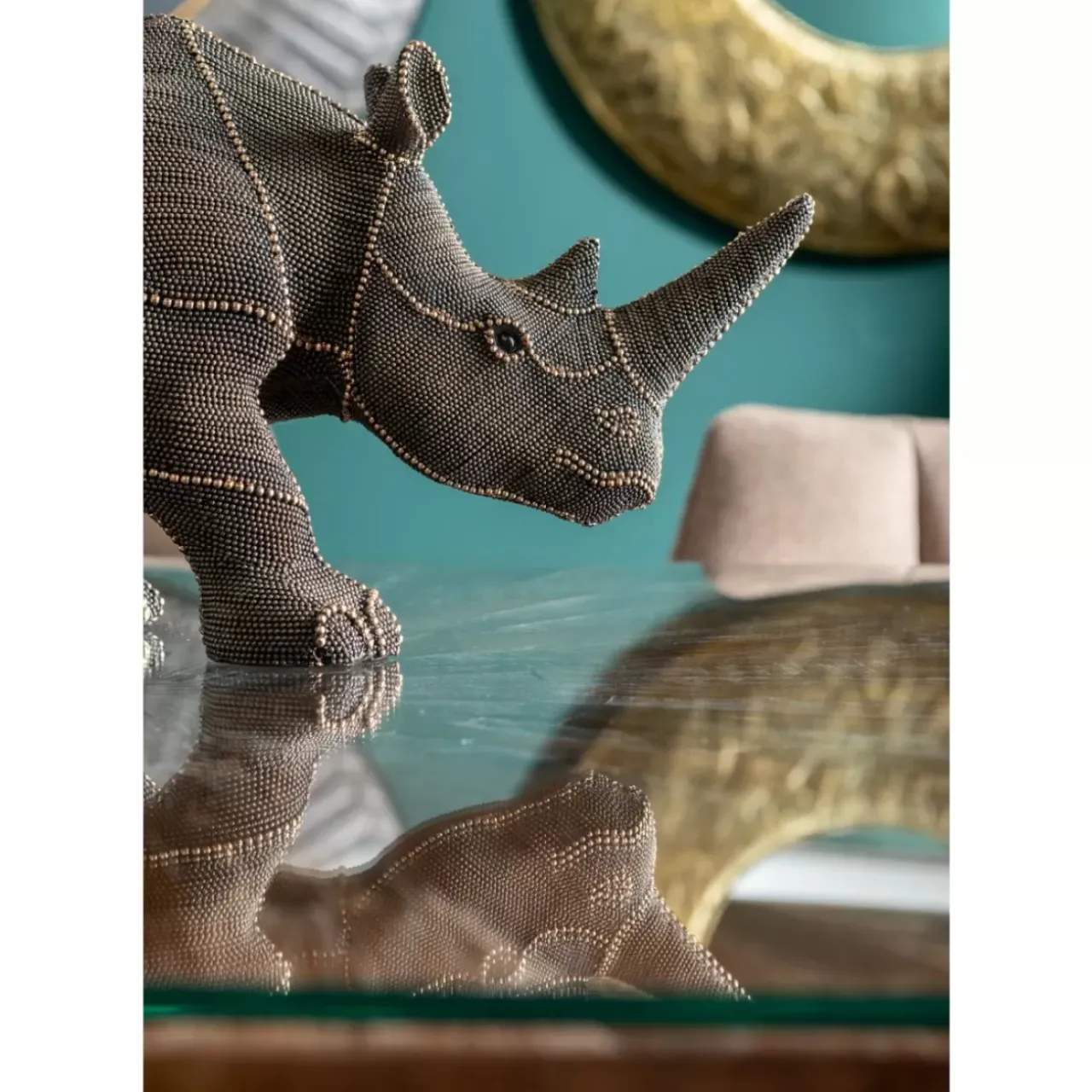 KARE Design Deko & Geschenkartikel-Deko Objekt Rhino Rivets Pearls 25