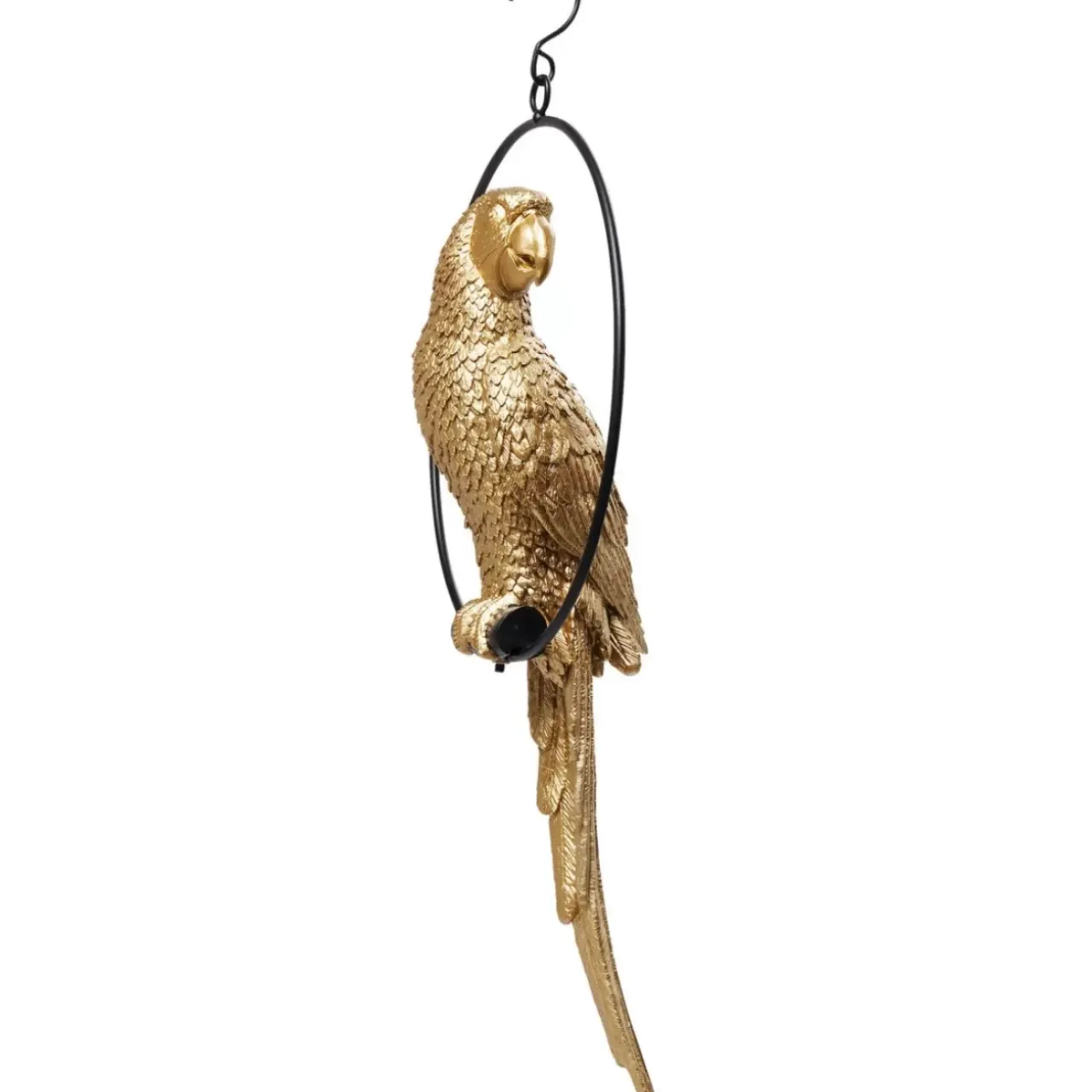 KARE Design Deko & Geschenkartikel-Deko Objekt Swinging Parrot Gold