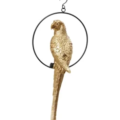 KARE Design Deko & Geschenkartikel-Deko Objekt Swinging Parrot Gold
