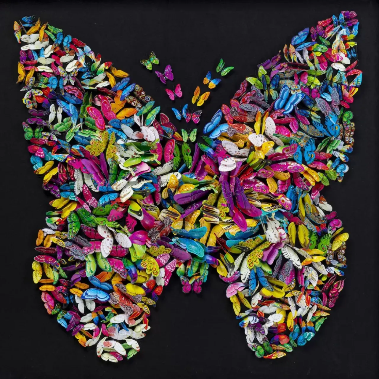 KARE Design Bilder-Deko Rahmen Farfalla 120X120Cm