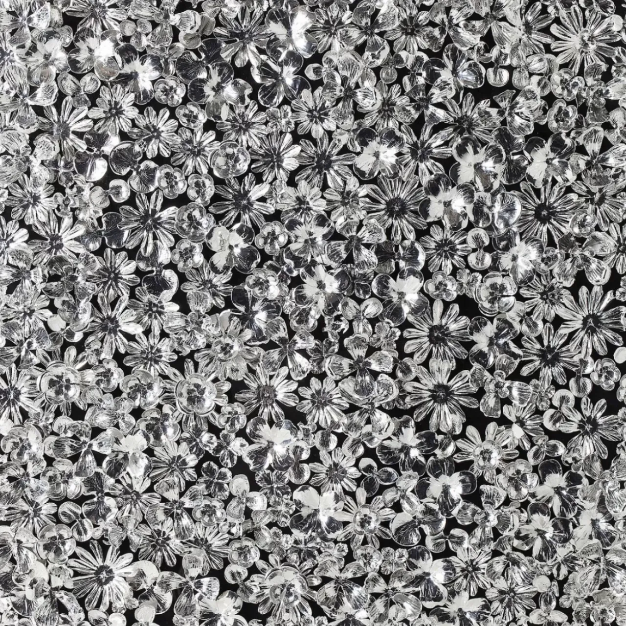 KARE Design Bilder-Deko Rahmen Silver Flower 100X100Cm
