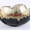 KARE Design Deko & Geschenkartikel-Deko Schale Flower Bloom Schwarz Gold O25Cm