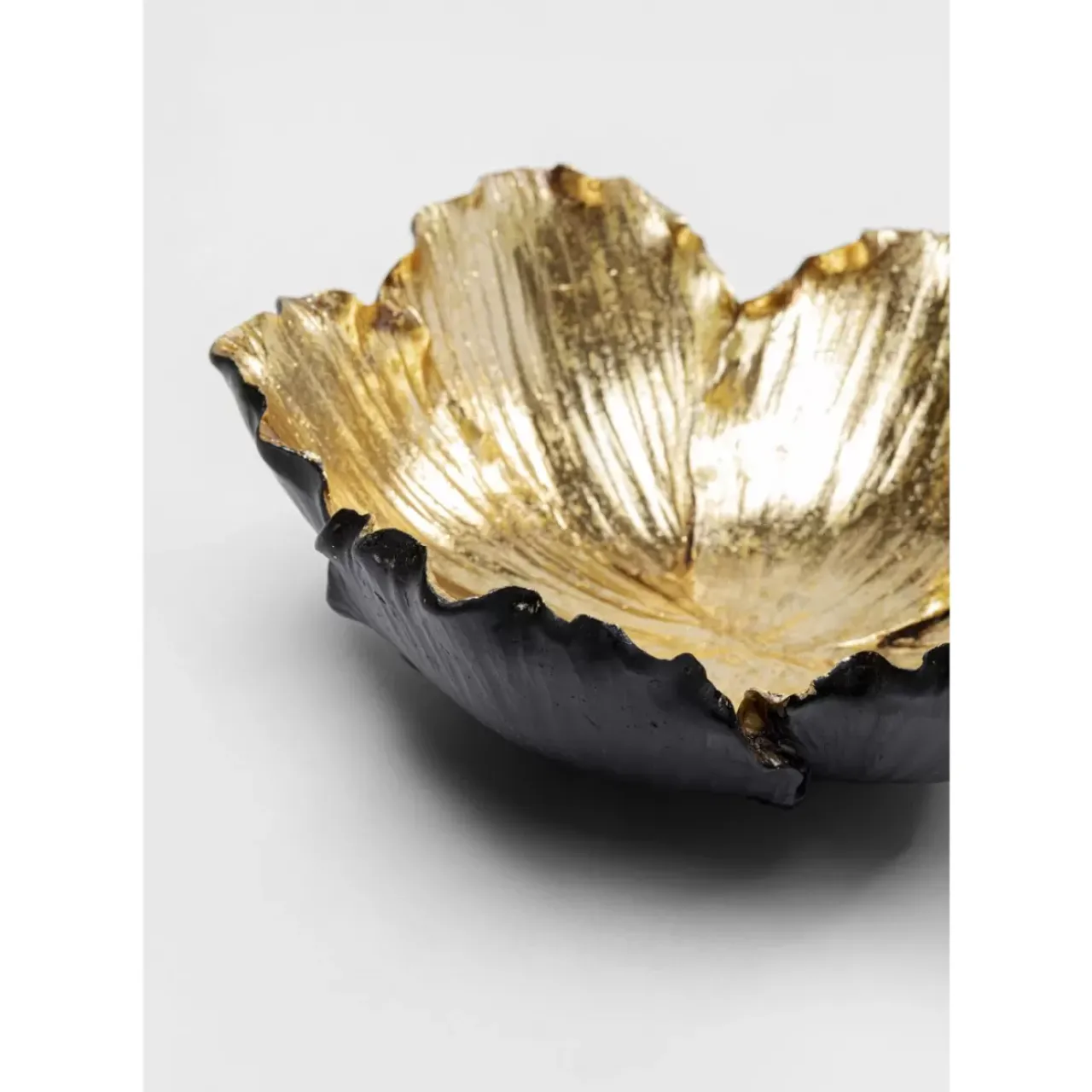 KARE Design Deko & Geschenkartikel-Deko Schale Flower Bloom Schwarz Gold O20Cm