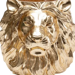 KARE Design Aufbewahrung & Ordnung-Deko Ubertopf Lion Gold
