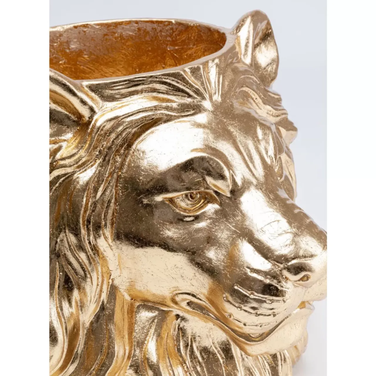 KARE Design Aufbewahrung & Ordnung-Deko Ubertopf Lion Gold