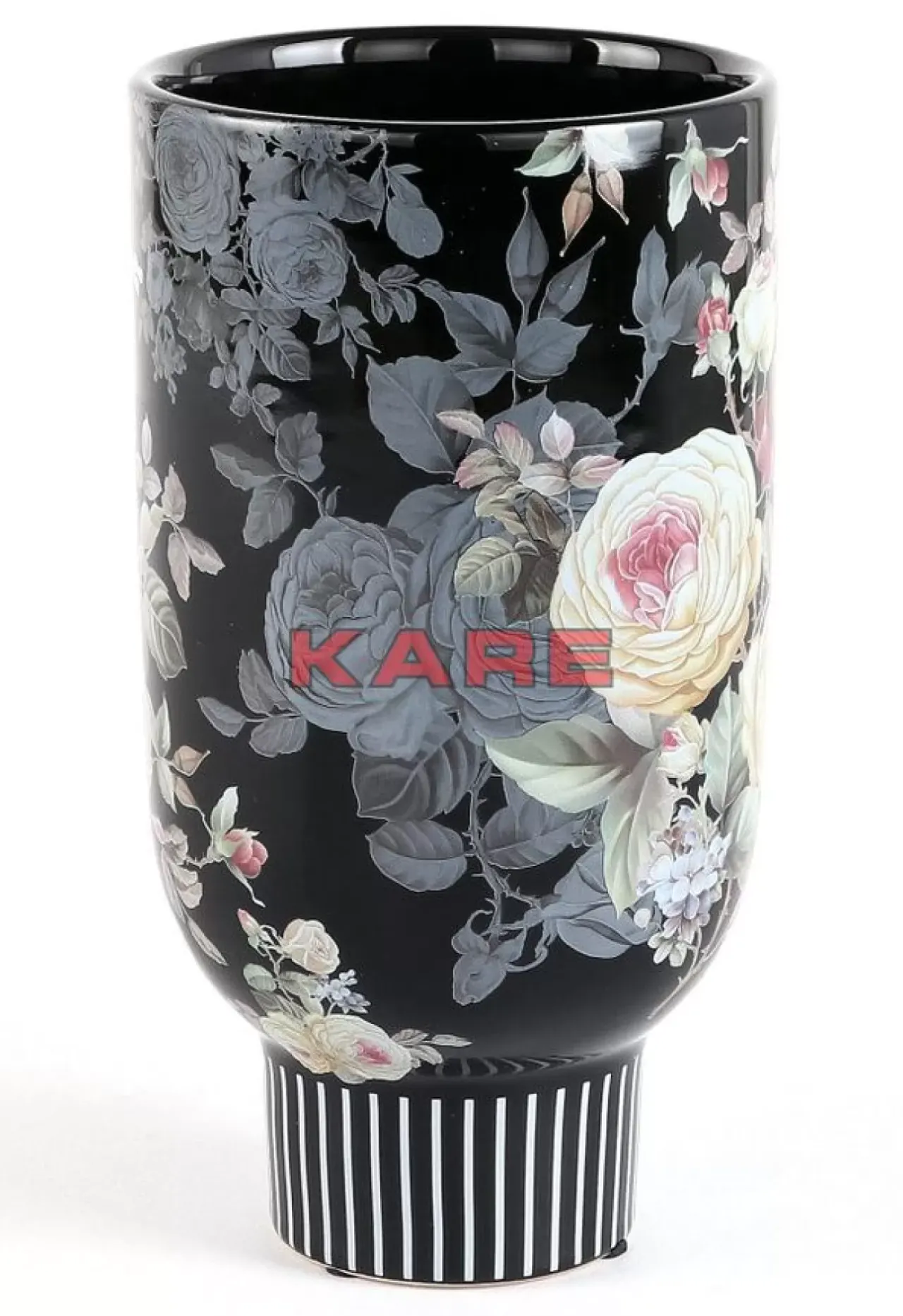 KARE Design Vasen-Deko Vase Rose Magic Schwarz 27Cm