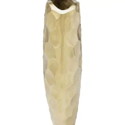 KARE Design Vasen-Deko Vase Sacramento Comb Champagner Gold 59Cm